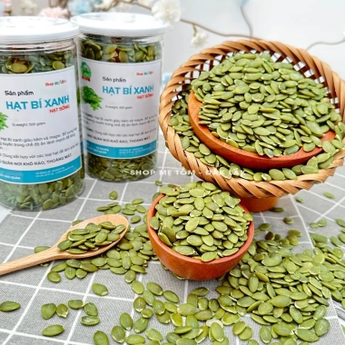 Nhân hạt bí xanh ngon sấy chín hoặc sống, ăn liền, làm sữa, xuất hóa đơn công ty, chỉ 23.999 VND 8 Nhân hạt bí xanh ngon sấy chín hoặc sống, ăn liền, làm sữa, xuất hóa đơn công ty, chỉ 23.999 VND 8