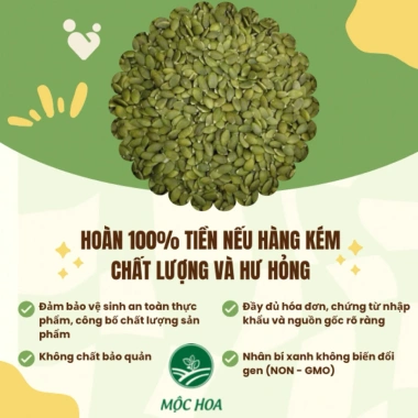 Nhân hạt bí xanh sống tách vỏ không biến gen nhập khẩu Ấn Độ - Giá chỉ 48,020₫ 3 Nhân hạt bí xanh sống tách vỏ không biến gen nhập khẩu Ấn Độ - Giá chỉ 48,020₫ 3