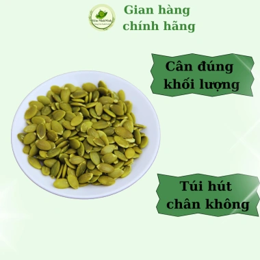 Nhân hạt bí xanh sống tách vỏ, sữa hạt đóng túi 100-500g - Giá chỉ 26.000 VND 5