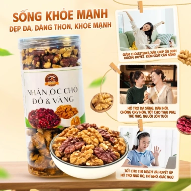 Nhân Hạt Óc Chó Son Nuts 450g - Omega 3 giàu, tốt tim mạch, phù hợp bà bầu & bé, giảm 22% 192.000₫ 7