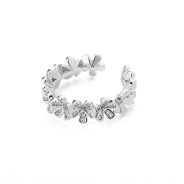 Nhẫn Hoa Zircon Ba Chiều Sang Trọng Nữ - Giá Gốc 141.551 VND, Giảm 19% - 114.154 VND