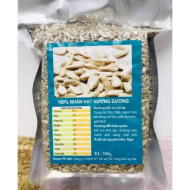Nhân hướng dương sống tách vỏ nhập khẩu Nga - Giá 53.500đ, giàu dinh dưỡng, chất lượng cao