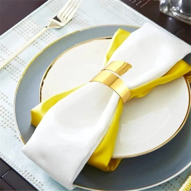 Nhẫn Khăn Ăn NLINNI Kim Loại Mạ Vàng/Bạc Bền Đẹp Hình Chữ Thập - Giá 44.280₫