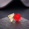 Nhẫn kim cương Camellia điều chỉnh size - phong cách mới, thời trang cho CU68 6