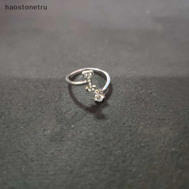 Nhẫn kim cương giả 26 chữ cái có thể điều chỉnh - thời trang nữ, quà tặng 14