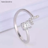 Nhẫn kim cương giả 26 chữ cái có thể điều chỉnh - thời trang nữ, quà tặng 17
