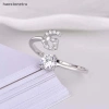 Nhẫn kim cương giả 26 chữ cái có thể điều chỉnh - thời trang nữ, quà tặng 28