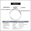 Nhẫn kim cương Moissanite 6 ly cao cấp viền xoắn GRA - Bạc S925 Celestial Twirl NMSJ1 6