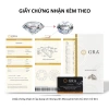 Nhẫn kim cương Moissanite 6 ly cao cấp viền xoắn GRA - Bạc S925 Celestial Twirl NMSJ1 8