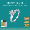 Nhẫn kim cương Moissanite 6.5 ly GRA Mỹ - DUYSON SILVER bạc Ý 925 mạ vàng trắng nữ, chỉ 920.000₫
