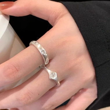 Nhẫn Kim Loại Cao Cấp Bản To Màu Gold - Phong Cách Hàn Quốc, Phù Hợp Dự Tiệc Sự Kiện - Giảm Giá Đặc Biệt 21.000 VND 6
