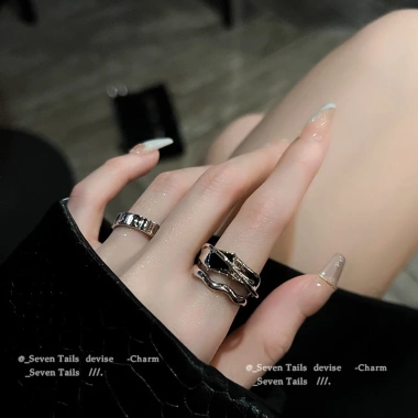 Nhẫn kim loại form nhỏ phong cách Hàn Quốc - Đi làm, học, tiệc, giá 15.582₫ 2