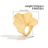 Nhẫn lá bạch quả Boho xếp ly - mở ba chiều, vòng quạt - chỉ 47.300₫ 2
