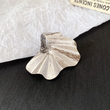 Nhẫn lá bạch quả Boho xếp ly - mở ba chiều, vòng quạt - chỉ 47.300₫