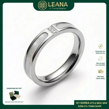 Nhẫn LEADA-Cube Zirconia vỏ xếp chồng tinh tế - Quà tặng lý tưởng, giá 284.900₫