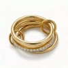Nhẫn LEANA Ring phong cách nữ ánh sáng cao zirconia hai màu giảm còn 427.900₫ 2