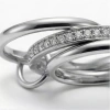 Nhẫn LEANA Ring phong cách nữ ánh sáng cao zirconia hai màu giảm còn 427.900₫ 3