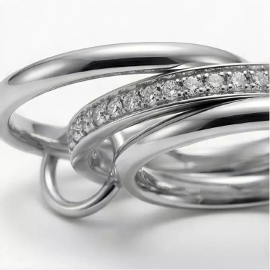 Nhẫn LEANA Ring phong cách nữ ánh sáng cao zirconia hai màu giảm còn 427.900₫