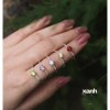 Nhẫn Lưu Ly đá thiên nhiên đa sắc ngũ hành may mắn - Lấp lánh, thanh lịch, sang trọng Xanh Jewelry 2