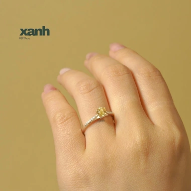Nhẫn Lưu Ly đá thiên nhiên đa sắc ngũ hành may mắn - Lấp lánh, thanh lịch, sang trọng Xanh Jewelry 3