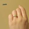 Nhẫn Lưu Ly đá thiên nhiên đa sắc ngũ hành may mắn - Lấp lánh, thanh lịch, sang trọng Xanh Jewelry 4