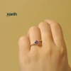 Nhẫn Lưu Ly đá thiên nhiên đa sắc ngũ hành may mắn - Lấp lánh, thanh lịch, sang trọng Xanh Jewelry 6