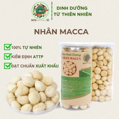 Nhân Macca Nguyên Hạt 500g - Hạt Macca Tách Vỏ Thơm Ngon Không Bảo Quản - 75.000đ Nhân Macca Nguyên Hạt 500g - Hạt Macca Tách Vỏ Thơm Ngon Không Bảo Quản - 75.000đ