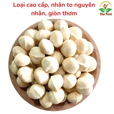Nhân Macca Nguyên Hạt Loại 1 To Giòn Thơm - Hạt Macca Đã Tách Vỏ Ngon OneFood68
