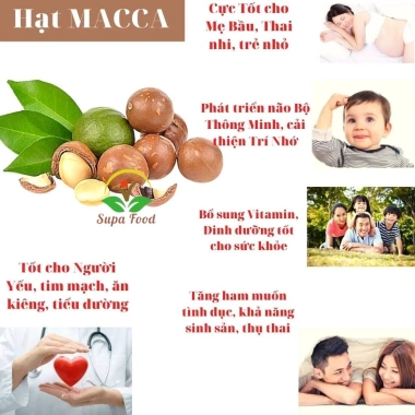 Nhân Macca Nguyên Hạt Loại 1 To Giòn Thơm - Hạt Macca Đã Tách Vỏ Ngon OneFood68 3