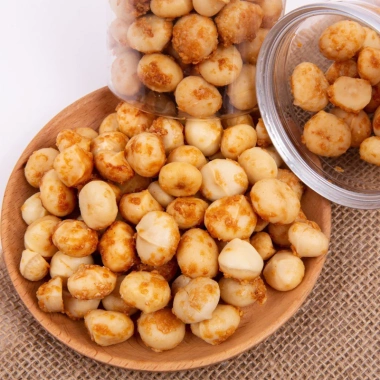 Nhân macca nướng mật 250g - Nguyên & Vỡ, xuất hóa đơn công ty, giảm giá 195k