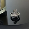 Nhẫn Mở Đính Kim Cương Vivienne Westwood Saturn Điều Chỉnh Được Ưu Đãi 166.774₫