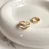 Nhẫn mở hai lớp đá cẩm thạch tối giản cho nữ - Xếp chồng, trang sức hàng ngày, giảm giá 21% chỉ 47.940₫ 2