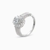 Nhẫn Moissanite 0,8 Carat Caterina Solitaire Pavé DR023 Kiểm định GRA 3,89 triệu 4