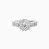 Nhẫn Moissanite 0,8 Carat Caterina Solitaire Pavé DR023 Kiểm định GRA 3,89 triệu 5