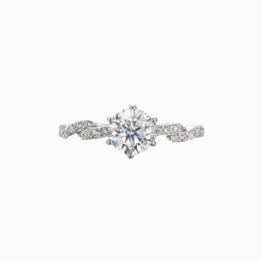 Nhẫn Moissanite 0,8ct Caterina Solitaire Pavé DR026 - Kiểm định GRA, giảm còn 1,55tr 4 Nhẫn Moissanite 0,8ct Caterina Solitaire Pavé DR026 - Kiểm định GRA, giảm còn 1,55tr 4