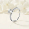 Nhẫn Moissanite 1 Carat Caterina DR011 Kiểm định GRA - Solitaire sang trọng cho đám cưới, giảm còn 1.55 triệu 3