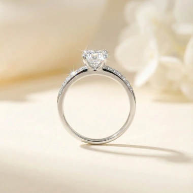 Nhẫn Moissanite 1 Carat Caterina DR011 Kiểm định GRA - Solitaire sang trọng cho đám cưới, giảm còn 1.55 triệu