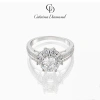 Nhẫn Moissanite 1.2 Carat Caterina Pavé DR027 - Kiểm định GRA, giá 2.49 triệu