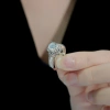 Nhẫn Moissanite 1.2 Carat Caterina Pavé DR027 - Kiểm định GRA, giá 2.49 triệu 6