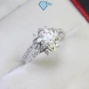 Nhẫn Moissanite 6ly xi bạch kim GRA mặt hoa sang trọng - Kiêu hãnh NNM64 899k TNJ