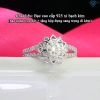 Nhẫn Moissanite 6ly xi bạch kim GRA mặt hoa sang trọng - Kiêu hãnh NNM64 899k TNJ 2