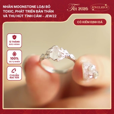 Nhẫn Moonstone loại bỏ độc tố, phát triển bản thân, thu hút tình cảm – 1.169.000₫ Jew22