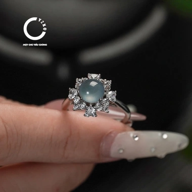 Nhẫn Ngọc Phỉ Thúy Guatemala Băng Tự Nhiên J56A - Trong Suốt Như Băng, Giá 1.160.000₫