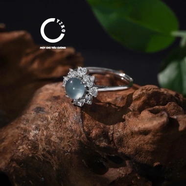Nhẫn Ngọc Phỉ Thúy Guatemala Băng Tự Nhiên J56A - Trong Suốt Như Băng, Giá 1.160.000₫