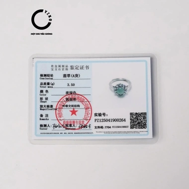 Nhẫn Ngọc Phỉ Thúy tự nhiên loại A Guatemala J26A - Giá ưu đãi 1.098.000 VNĐ