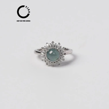 Nhẫn Ngọc Phỉ Thúy Xanh Nước Biển Guatemala Loại A Tự Nhiên - Trong Suốt Như Nước, Giá 1.178.000 VND 8