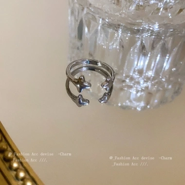 Nhẫn Ngôi Sao Zircon Tối giản Thanh lịch cho Nữ Trang sức hàng ngày 37.600₫