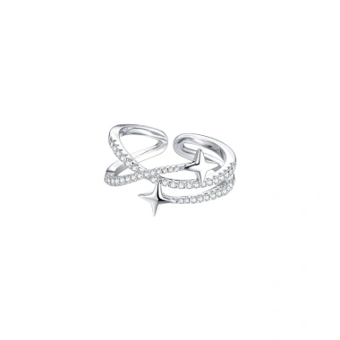 Nhẫn Ngôi Sao Zircon Tối giản Thanh lịch cho Nữ Trang sức hàng ngày 37.600₫