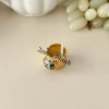 Nhẫn ngón tay hở màu hổ phách cổ điển tự nhiên thanh lịch sang trọng cho bé gái, giá 115.500đ 2