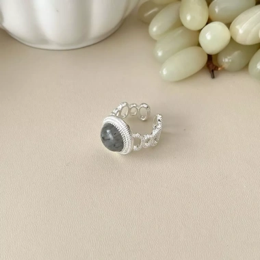 Nhẫn ngón tay hở màu hổ phách cổ điển tự nhiên thanh lịch sang trọng cho bé gái, giá 115.500đ